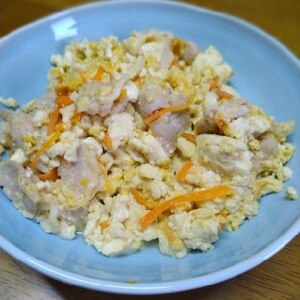 小松菜の炒り豆腐